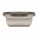 Fiambrera de acero inoxidable reciclado con separador 1.5L color gris transparente octava vista