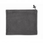Braga de cuello de forro polar ajustable de talla única color gris oscuro segunda vista