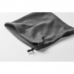 Braga de cuello de forro polar ajustable de talla única color gris oscuro vista fotografía tercera vista