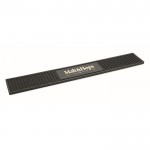 Tapete rectangular antideslizante para la barra de bar hecha de PVC color negro vista principal