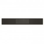 Tapete rectangular antideslizante para la barra de bar hecha de PVC color negro cuarta vista