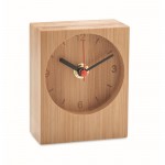 Reloj analógico hecho completamente de bambú para personalizar color madera