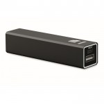 Powerbank de aluminio reciclado para smartphone 2.600 mAh color negro