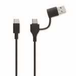 Powerbank de aluminio reciclado para smartphone 2.600 mAh color negro septima vista