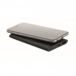 Cargador inalámbrico rectangular de aluminio reciclado 5.000 mAh color negro segunda vista