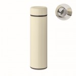Botella termo de acero inoxidable reciclado con capacidad de 420ml color blanco roto