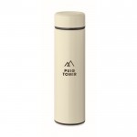 Botella termo de acero inoxidable reciclado con capacidad de 420ml color blanco roto vista principal