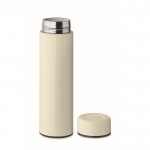 Botella termo de acero inoxidable reciclado con capacidad de 420ml color blanco roto cuarta vista