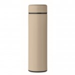 Botella termo de acero inoxidable reciclado con capacidad de 420ml color beige quinta vista