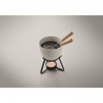 Juego pequeño de fondue de chocolate para 2 personas 240ml color blanco vista fotografía cuarta vista