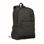 Mochila para portátil de algodón reciclado en colores clásicos 15'' color negro