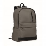 Mochila para portátil de algodón reciclado en colores clásicos 15'' color gris oscuro