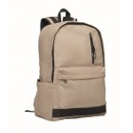 Mochila para portátil de algodón reciclado en colores clásicos 15'' color arena