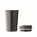 Vaso de doble pared anti fugas de acero inoxidable 450ml color negro sexta vista