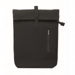 Mochila roll-top para portátil de algodón reciclado 15'' color negro