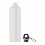 Botella antifugas de acero inoxidable reciclado de 750ml color blanco