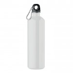 Botella antifugas de acero inoxidable reciclado de 750ml color blanco