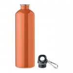 Botella antifugas de acero inoxidable reciclado de 750ml color naranja