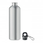 Botella antifugas de acero inoxidable reciclado de 750ml color plateado mate