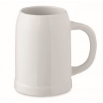 Jarra cervecera especial para sublimación con capacidad de 500ml color blanco