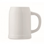 Jarra cervecera especial para sublimación con capacidad de 500ml color blanco quinta vista