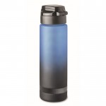 Botella antifugas de RPET con horario de consumo de agua 1L color azul tercera vista