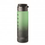 Botella antifugas de RPET con horario de consumo de agua 1L color verde octava vista
