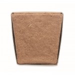 Maceta cuadrada y biodegradable de semillas de menta hecha en EU color beige septima vista