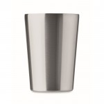 Vaso de acero inoxidable con funda extraíble de piel sintética 350ml color marrón septima vista