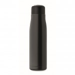 Botella antifugas de acero inoxidable con asa de cordón 500ml color negro novena vista