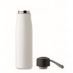 Botella antifugas de acero inoxidable con asa de cordón 500ml color blanco septima vista