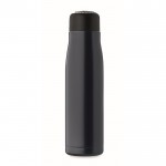 Botella antifugas de acero inoxidable con asa de cordón 500ml color azul marino novena vista
