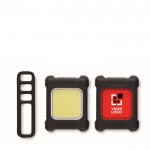 Set de 2 luces recargable con 3 modos de iluminación para bicicletas color negro vista de impresión