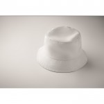 Gorro tipo bob de poliéster en distintos colores 150 g/m2 color blanco vista fotografía segunda vista