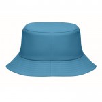 Gorro tipo bob de poliéster en distintos colores 150 g/m2 color turquesa tercera vista