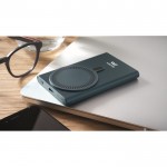 Cargador inalámbrico magnético de carga rápida y batería externa 15W color azul vista bodegón principal