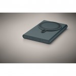 Cargador inalámbrico magnético de carga rápida y batería externa 15W color azul vista fotografía cuarta vista