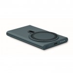 Cargador inalámbrico magnético de carga rápida y batería externa 15W color azul decima vista