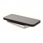 Cargador inalámbrico magnético de carga rápida y batería externa 15W color plateado mate segunda vista
