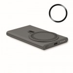 Cargador inalámbrico magnético de carga rápida y batería externa 15W color titanio