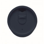 Vaso para llevar de doble pared cierre deslizante en la tapa color azul marino sexta vista