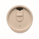 Vaso para llevar de doble pared con detalle de corcho en la base 300ml color beige sexta vista