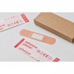 Set de 15 tiras adhesivas en caja personalizable de papel reciclado color beige vista fotografía sexta vista