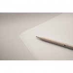 Set de 2 bolígrafos de trigo de paja de tinta azul y grafito color beige vista fotografía quinta vista