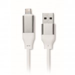 Set 4 en 1 de cables de carga y carga de reloj en llavero color blanco