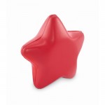Clásica antiestrés en forma de estrella en distintos colores color rojo