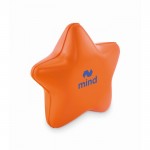 Clásica antiestrés en forma de estrella en distintos colores color naranja vista principal