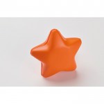 Clásica antiestrés en forma de estrella en distintos colores color naranja vista fotografía tercera vista