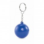 Llavero con un antiestrés en forma de bola en varios colores color azul