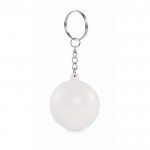 Llavero con un antiestrés en forma de bola en varios colores color blanco